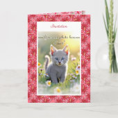 Invitation Hibiscus & dentelle RED (Devant)