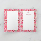 Invitation Hibiscus & dentelle RED (Intérieur)