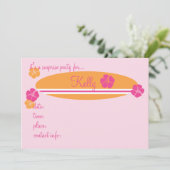 Invitation Hibiscus du surf (Debout devant)