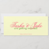 Invitation Hibiscus Enregistrer la date Annonce (Dos)