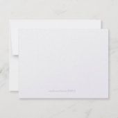 Invitation Hibiscus Fleurs Petit-déjeuner ou Brunch Mariage (Dos)