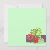 Invitation Hibiscus Floral Tropical Mariage (Dos)