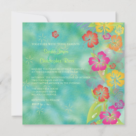 INVITATION HIBISCUS LEIS/LUA/INVITATIONS MARITIMES (Dos)
