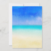 Invitation Hibiscus Plage florale tropicale Mariage (Dos)