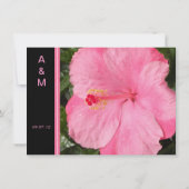 Invitation Hibiscus rose (Dos)