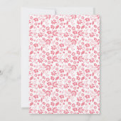 Invitation Hibiscus rose Fleurs tropicales Anniversaire Luau (Dos)