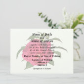Invitation Hibiscus Rose Foncé (Debout devant)