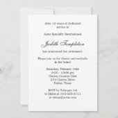 Invitation Hibiscus rouge des colibris Retraite des femmes (Dos)