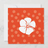 Invitation Hibiscus Surboard (Dos)