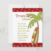 Invitation Hibiscus Surboard (Devant)