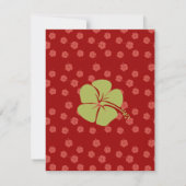 Invitation Hibiscus Surboard (Dos)