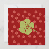 Invitation Hibiscus Surboard (Dos)