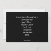 Invitation Hibou drôle (Dos)