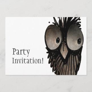 Invitation Hibou drôle