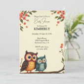 Invitation Hibou sera toujours avec vous (Debout devant)