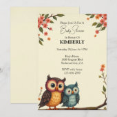 Invitation Hibou sera toujours avec vous (Devant / Derrière)