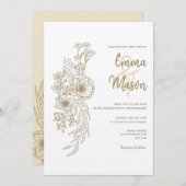 Invitation Hiérarchie de l'or antique (Devant / Derrière)