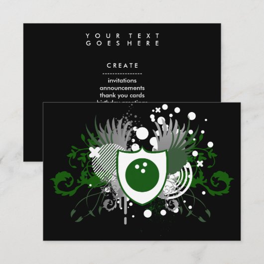 Invitation hifi bowling crest (Devant / Derrière)