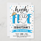 Invitation High Five Birday Hi Five 5th Birthday Party (Devant)