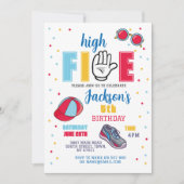Invitation High Five Birthday Lunettes de soleil 5th Summer B (Devant)