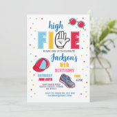 Invitation High Five Birthday Lunettes de soleil 5th Summer B (Debout devant)