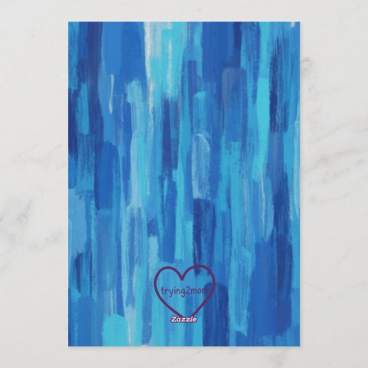 Invitation High Five, Blue Painted 5th Birthday (Dos)