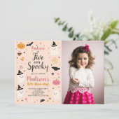 Invitation High Five Enfants Éffrayants Halloween Anniversair (Debout devant)