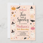 Invitation High Five Enfants Éffrayants Halloween Anniversair (Devant)