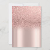 Invitation High Heel Rose Gold Parties scintillant Bokeh Retr (Dos)