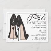 Invitation High Heels Quarty & Fabulous Anniversaire (Devant)