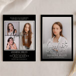 Invitation High School Graduation Announcement Cards<br><div class="desc">Get ready to celebrate with a modern graduation announcement! This sleek graduation ceremony invitation is the perfect way to invite family and friends to your graduation party and share your proud moment.</div>