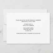 Invitation High School Reunion Chic Gold Black Custom Party (Dos)