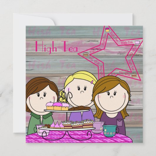 Invitation - High Tea - Party Girls (Devant)