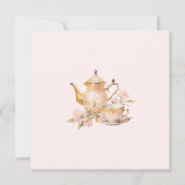 Invitation High Tea Pastel Pink Gold Bridal Shower (Dos)