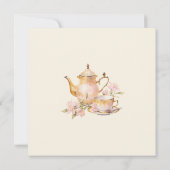 Invitation High Tea Pastel Yellow Gold Bridal Shower (Dos)