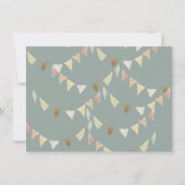 Invitation Highland Cow 1er anniversaire (Dos)