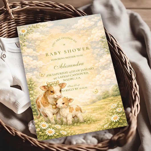 Invitation Highland Cow Baby Shower