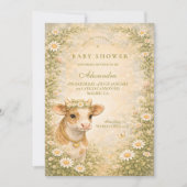 Invitation Highland Cow Countryside Baby Shower (Devant)