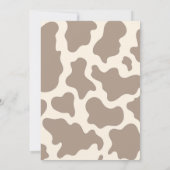 Invitation Highland Cow Farm Green Boy Anniversaire (Dos)