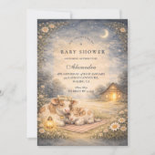 Invitation Highland Cow Meadow Baby Shower (Devant)