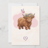 Invitation Highland Cow Moo Moo Two 2nd Birthday (Dos)
