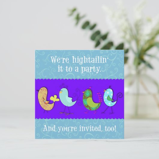 Invitation Hightailin' It Version Modèle Deux (Debout devant)