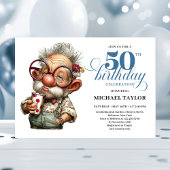 Invitation Hilarious Man Turning 50 Milestone Party Invite