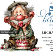 Invitation Hilarious Man Turning 50 Milestone Party Invite