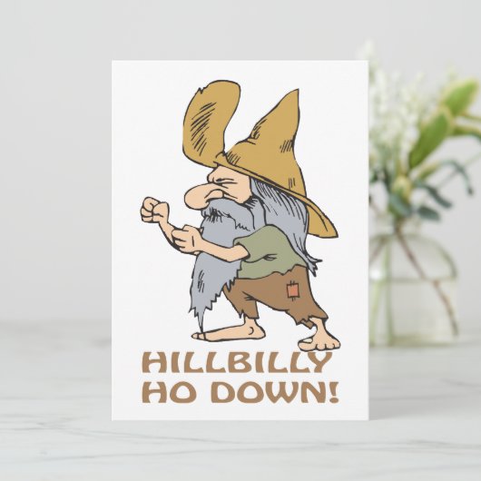 Invitation Hill Billy Ho Down (Debout devant)