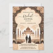 Invitation Hindi Henna Mehndi Fête des mariées de style indie (Devant)