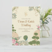 Invitation hindoue numérique à un mariage hindou (Debout devant)