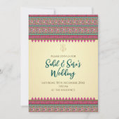 Invitation hindoue numérique en mariage indien (Devant)