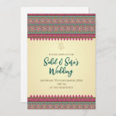Invitation hindoue numérique en mariage indien (Devant / Derrière)