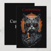 Invitation Hip Cat cool Thunder_Cove (Devant / Derrière)